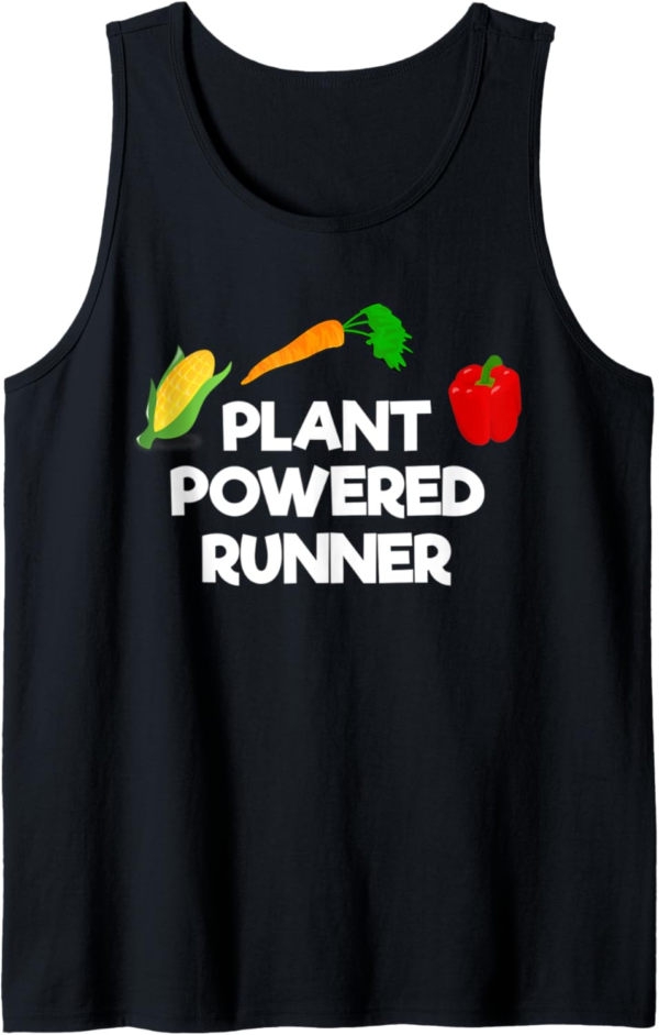 Plant Powered Runner Vegan Running Tank Top - Image 2